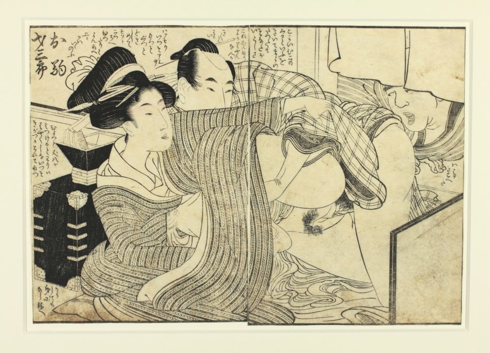 Woodcut Utamaro - Shunga