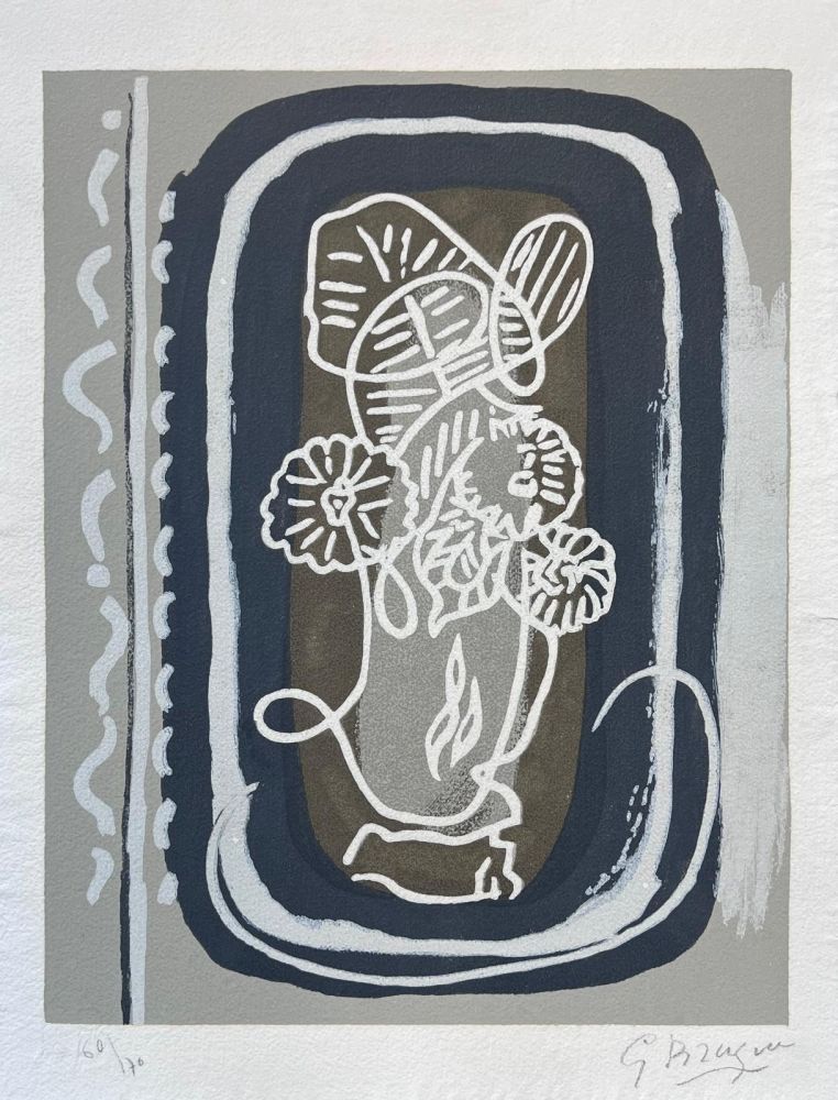Woodcut Braque - Si je mourais là-bas 