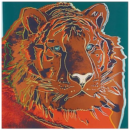 Screenprint Warhol - Siberian Tiger, from Endangered Species
