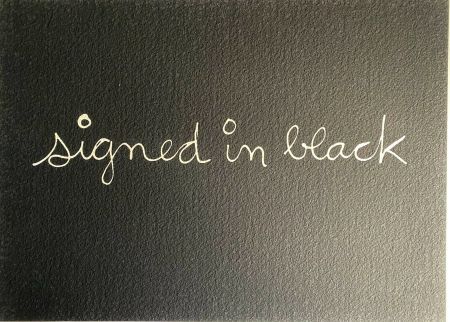 Screenprint Vautier - Signed in black