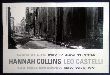 Poster Collins - Signs of Life May 17- June 11 1994 Leo Castelli