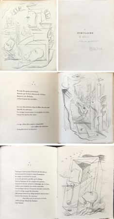 Illustrated Book Masson - SIMULACRE. 7 lithographies originales. Dédicacé (1925)