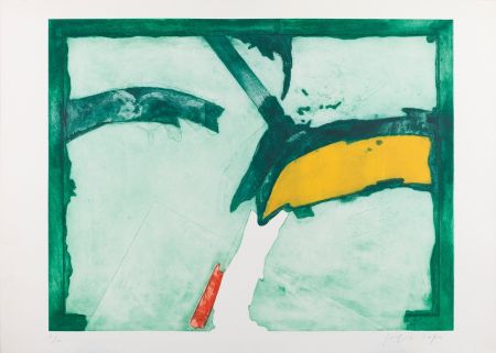 Etching And Aquatint Capa - Sin titulo, verdes