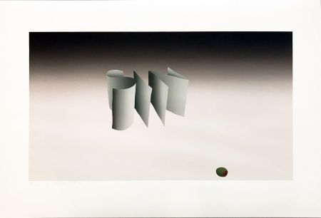 Lithograph Ruscha - Sin with Olive