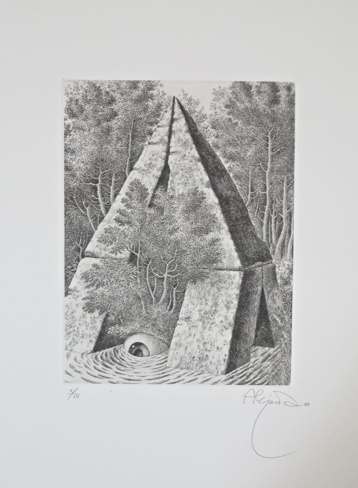 Etching Alejandro - Single pyramid