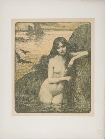 Lithograph Guerin - Sirène, 1898