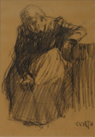 Monotype Junghanns - Sitzende alte Frau