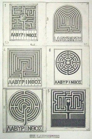 Aquatint Tilson - Six labyrinths