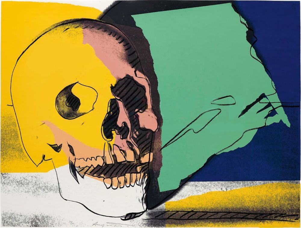 Screenprint Warhol - Skull (FS II.158)