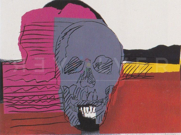 Screenprint Warhol - Skull (FS II.159)
