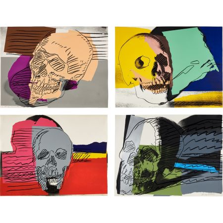 Screenprint Warhol - Skulls Complete Portfolio (FS II.157-160)