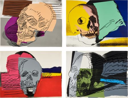 Screenprint Warhol - Skulls Complete Portfolio (FS II.157-160)