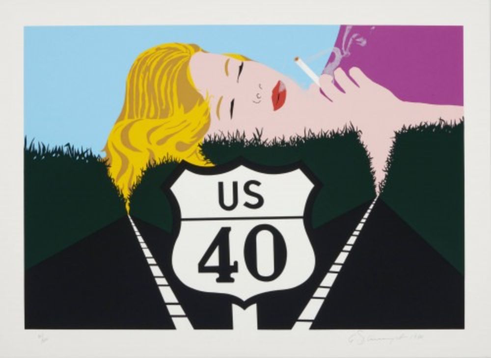 Screenprint D'arcangelo - Smoke Dreams