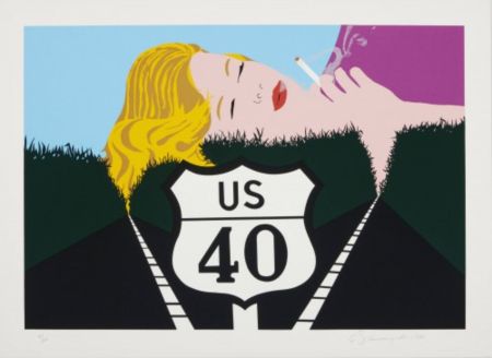 Screenprint D'arcangelo - Smoke Dreams