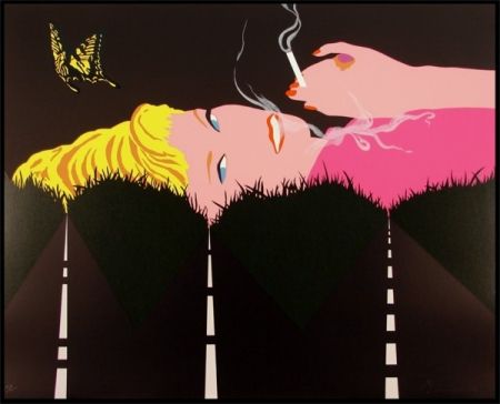 Screenprint D'arcangelo - Smoking Blond