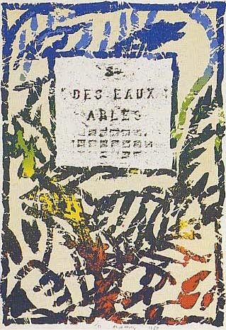 Lithograph Alechinsky - Société des eaux d'Arles