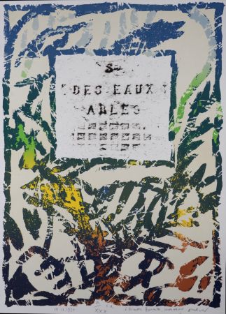 No Technical Alechinsky - Société des eaux d’Arles, 1984 - Hand-signed