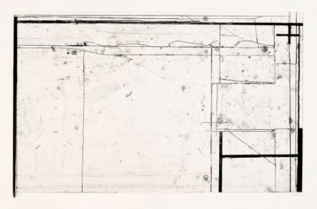 Etching Diebenkorn - Softground Cross, from Four Softgrounds,