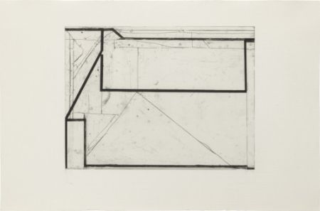 Etching Diebenkorn - Softground Splay From Four Softgrounds,
