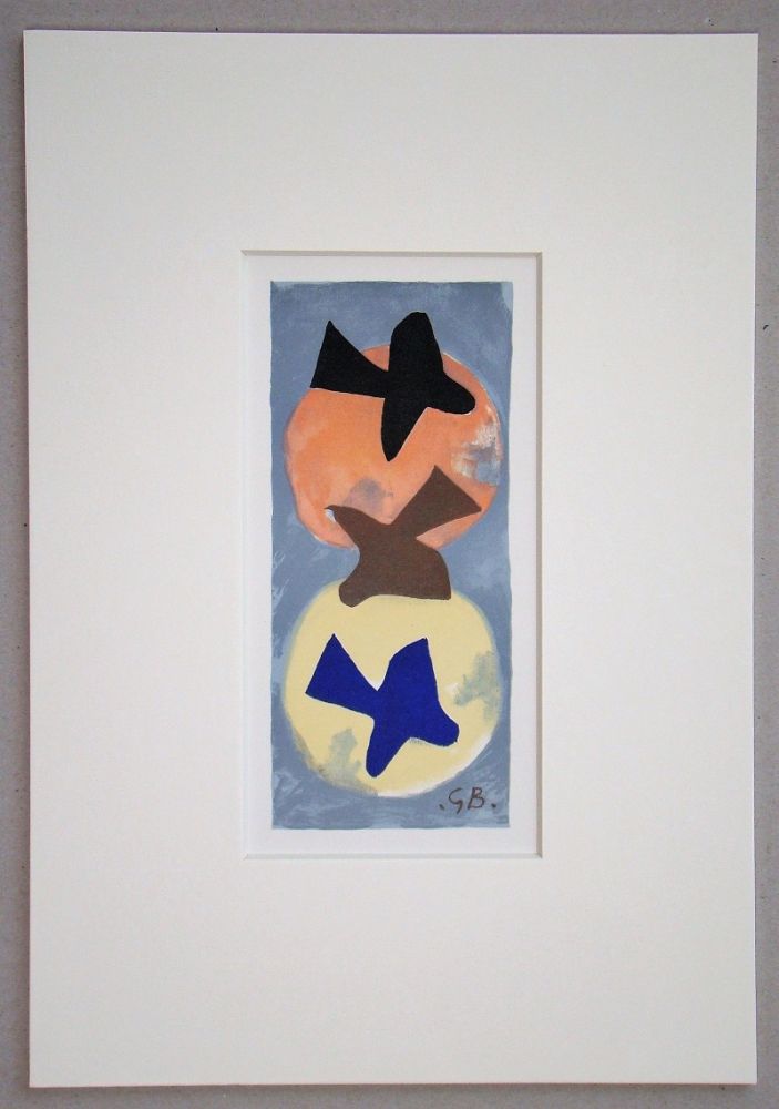 Lithograph Braque (After) - Soleil et Lune I.