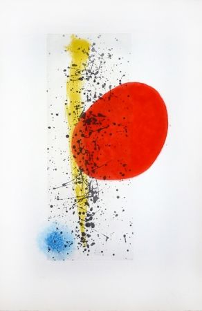 Etching Miró - Soleil et vent