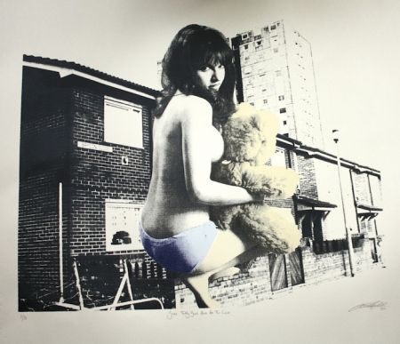 Screenprint Hardacre - Some Teddy Bears Have All the Luck