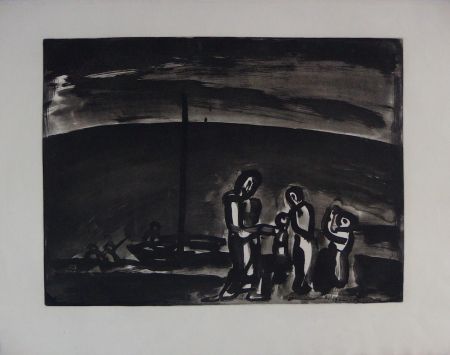 Etching And Aquatint Rouault - Sometimes the way is beautiful