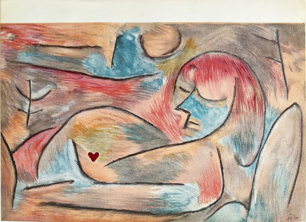 Lithograph Klee - SOMMEIL D'HIVER. Lithographie de 1938, signée dans la composition.