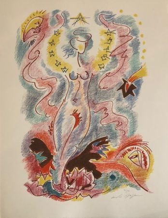 Lithograph Masson - Sonnets de Louise Labé 