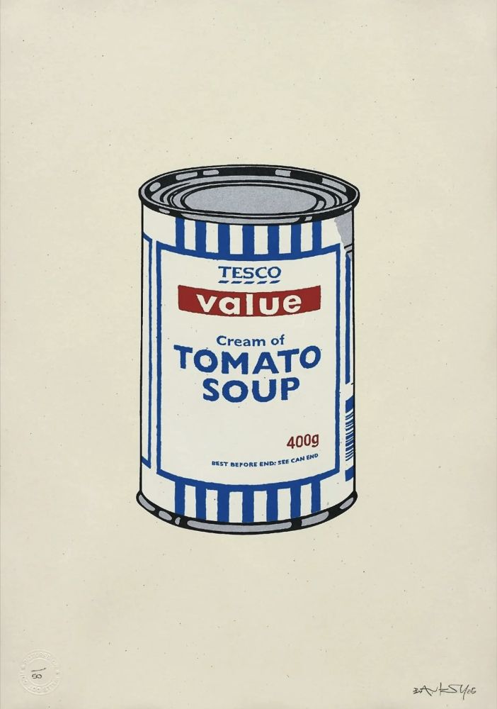 Rotogravure Banksy - Soup Can