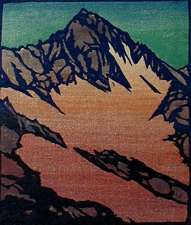 Woodcut Rice - Source of the Glacier