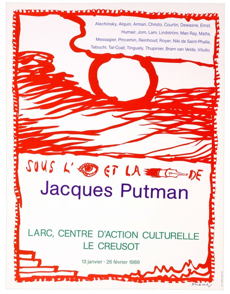 Poster Alechinsky - Sous l'oeil et la plume de Jacques Putman