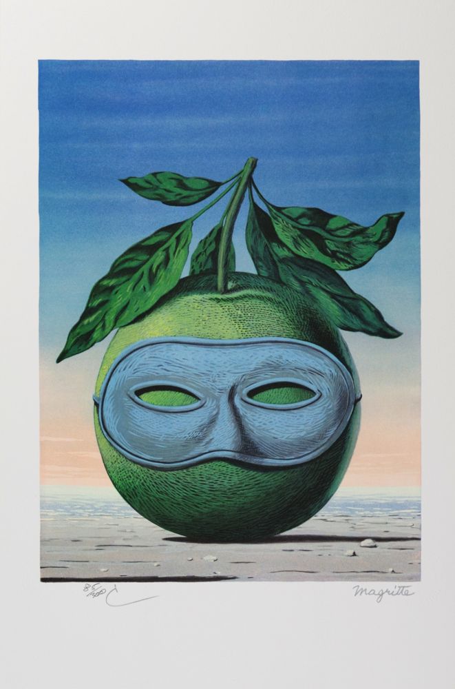 Lithograph Magritte - Souvenir de Voyage