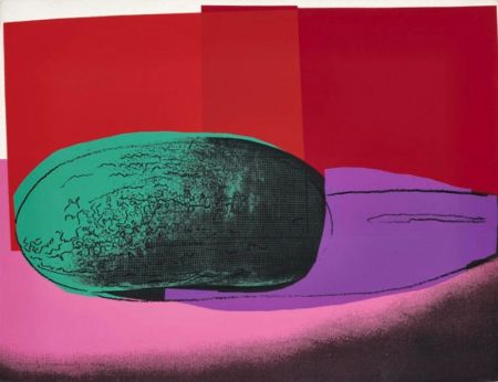 Screenprint Warhol - Space Fruit: Watermelon
