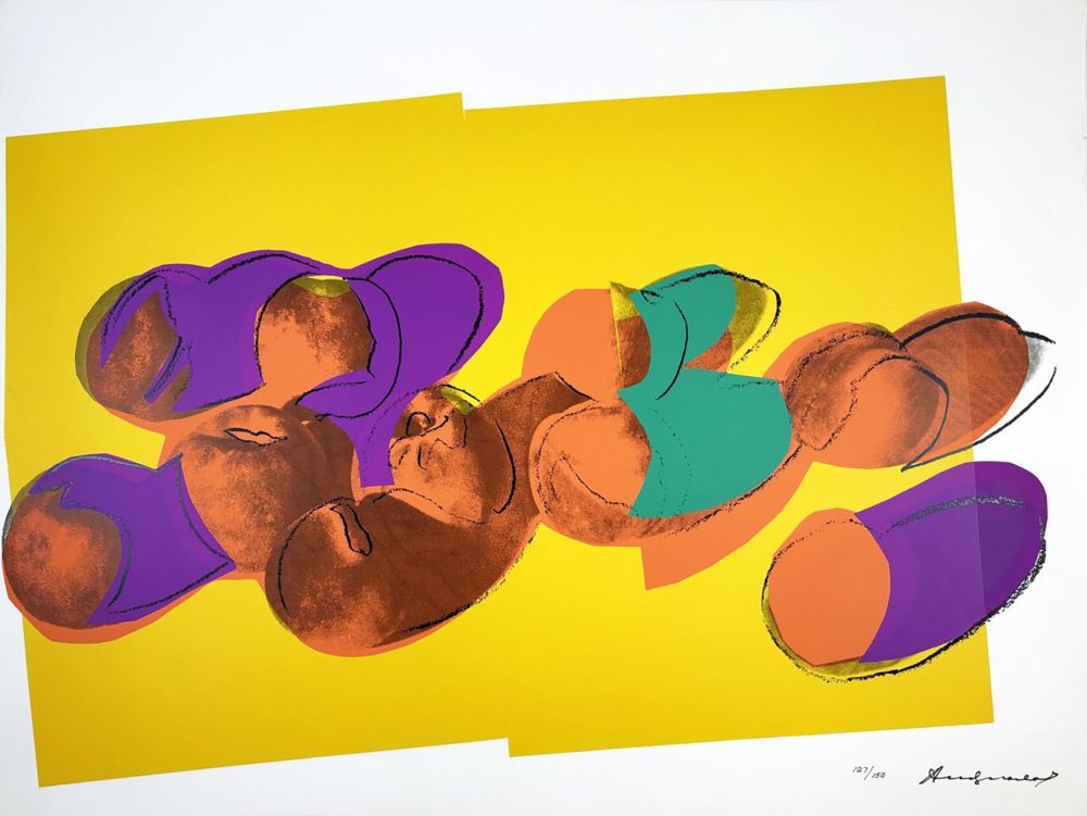 Screenprint Warhol - Space Fruits: Peaches II, II.202 from the Space Fruits: Still Lifes portfolio