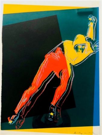 Screenprint Warhol - Speed Skater 1(from Art and Sports Portfolio)