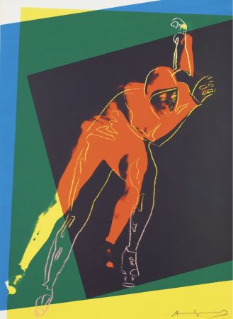 Screenprint Warhol - Speed Skater 2 (from Art and Sports Portfolio)