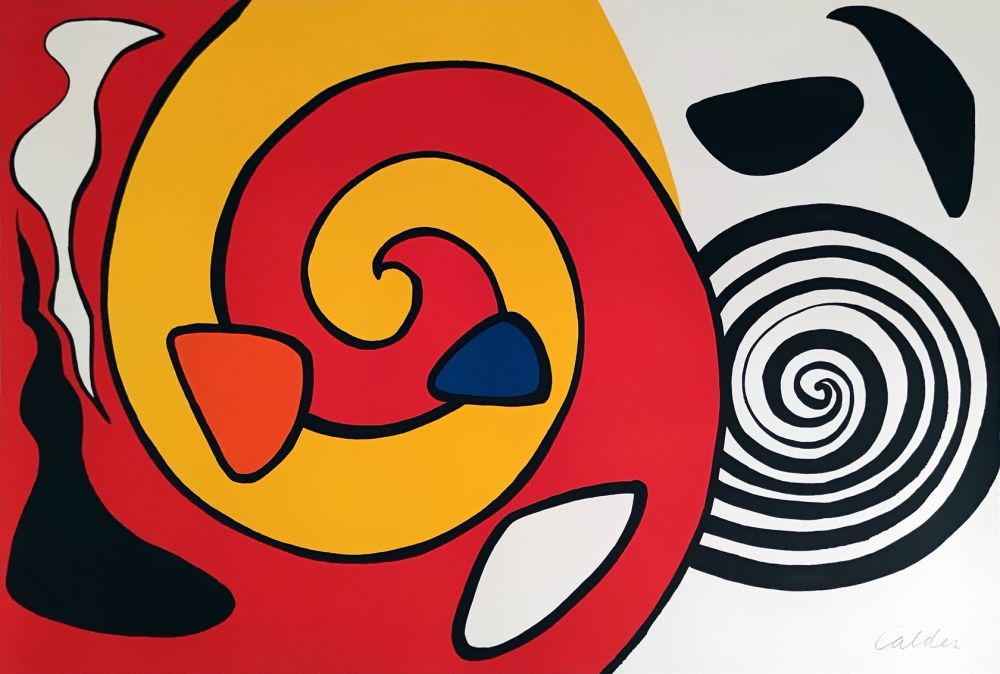 Lithograph Calder - Spirale et turban