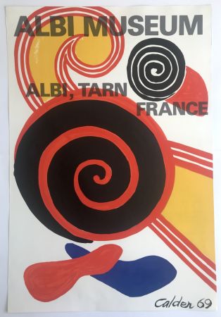 Lithograph Calder - Spirals / Albi Museum