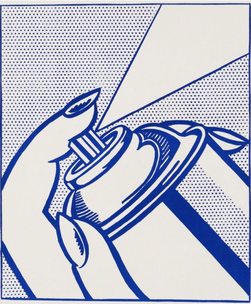 Lithograph Lichtenstein - Spray Can