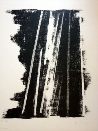 Lithograph Hartung - S/T