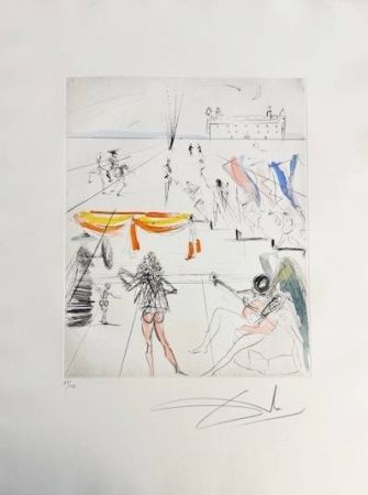 Drypoint Dali - St Jacques de Compostelle (Santiago de Compostela)