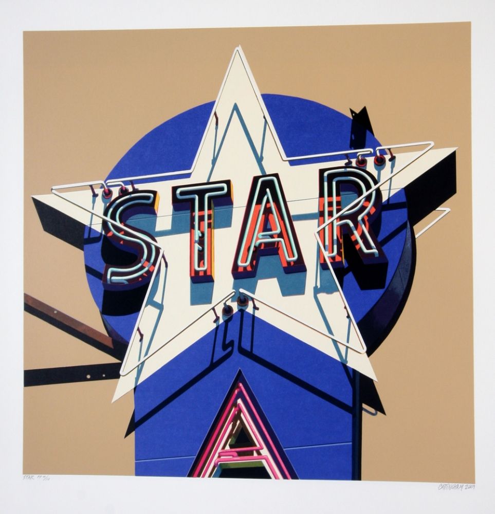 Screenprint Cottingham - Star