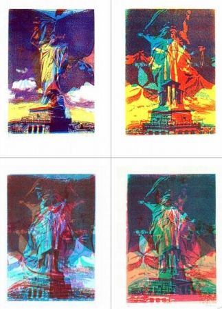 Screenprint Bury - Statue de la liberté, 8 variations
