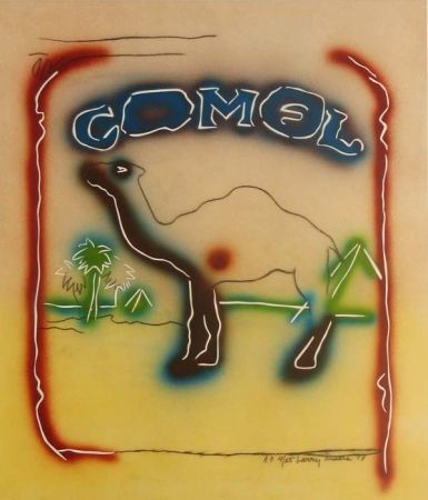 Lithograph Rivers - Stencil Camel