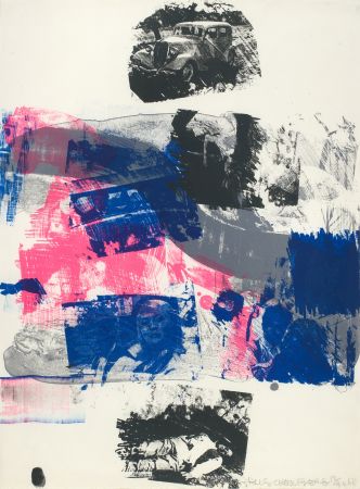 Lithograph Rauschenberg - Still from the series Reels (B + C)