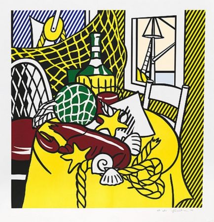 Screenprint Lichtenstein - STILL LIFE WITH LOBSTER
