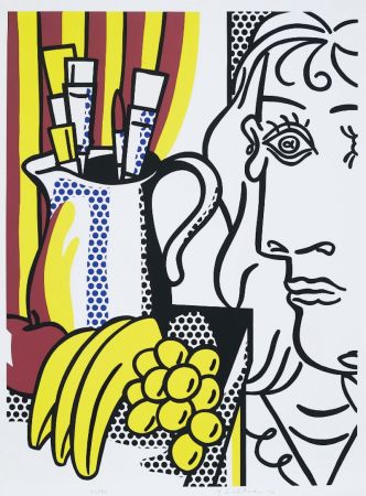 Screenprint Lichtenstein - Still Life with Picasso