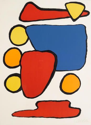 Lithograph Calder - Stone Age