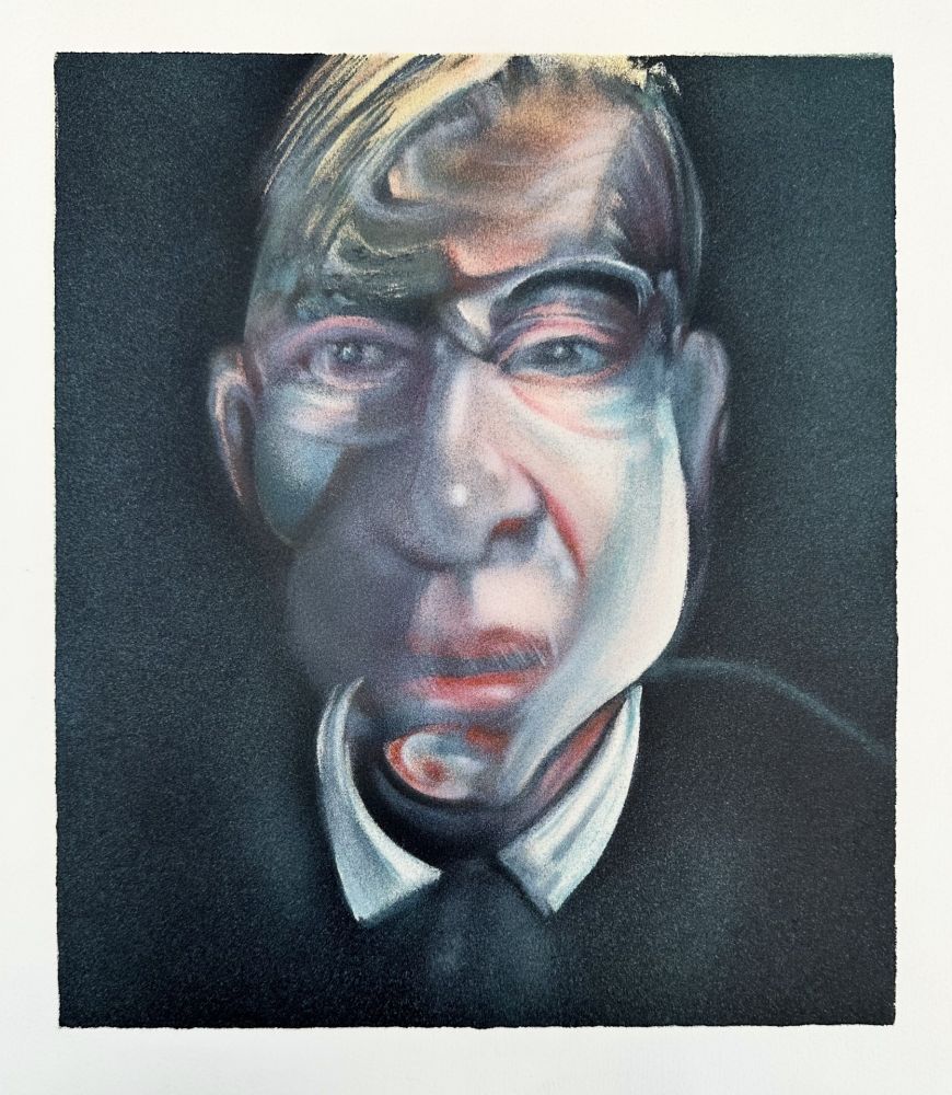 Lithograph Bacon - Studies for a Self-portrait, centre panel